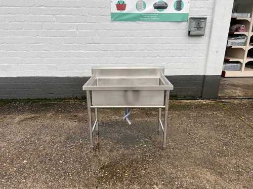 Sinkunit met achterwand en een grote, diepe bassin Nieuw