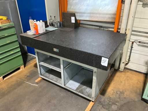 Dreher granieten meetplaat met basisframe