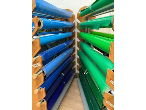 Batch of various rolls of foil