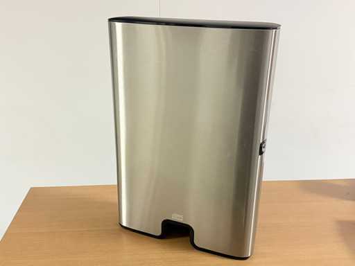 Handdoek dispenser. Vouwhanddoek H2. RVS Look