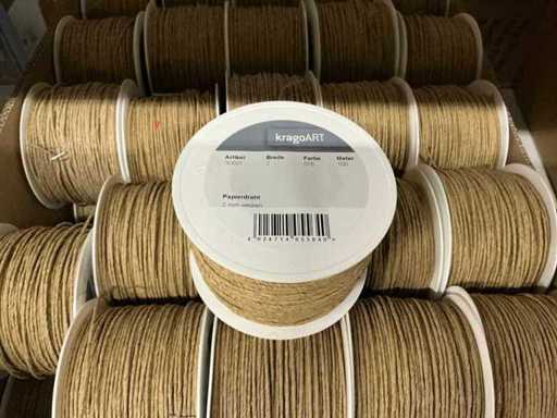 Partij kragoArt papierdraad 2mm x 100m (50x)