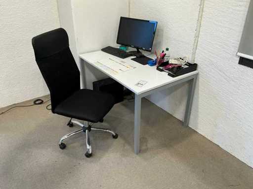 Poste de travail à bureau unique