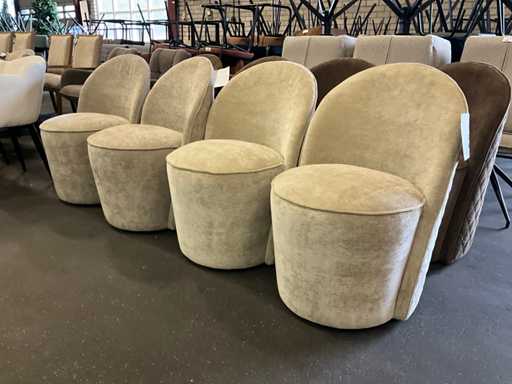 Riviera Maison Chaise de salle à manger mobile (4x)