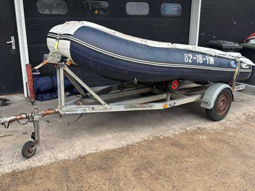 ALLPA - SENS350 - Inflatable boat with boat trailer