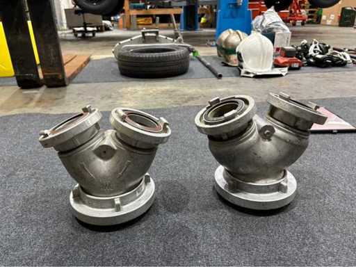 AWG Fire Brigade Distributor B to 2×B, DIN 14355 (2 pieces)