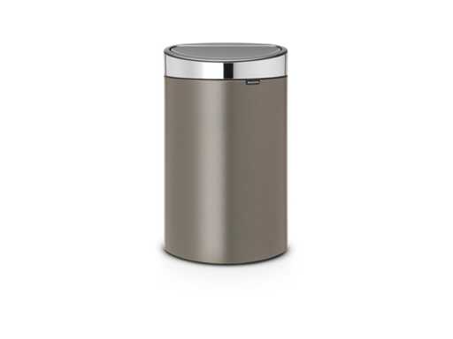 Brabantia Touch Bin Prullenbak - 40 liter - Platinum/Matt Steel deksel