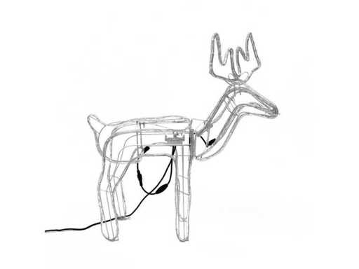Reindeer - illuminated - 39x15x42 - 2pcs