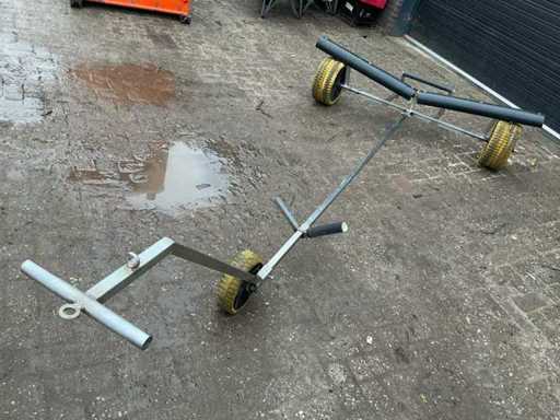 Voiturette de plage en acier inoxydable avec pneus de sable