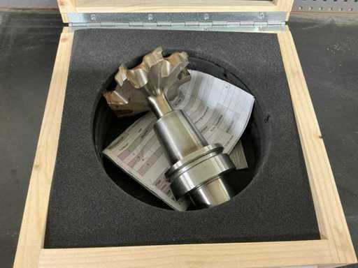 LEUCO HSK-63F gereedschapshouder met DP schachtgezichtfreesmachine