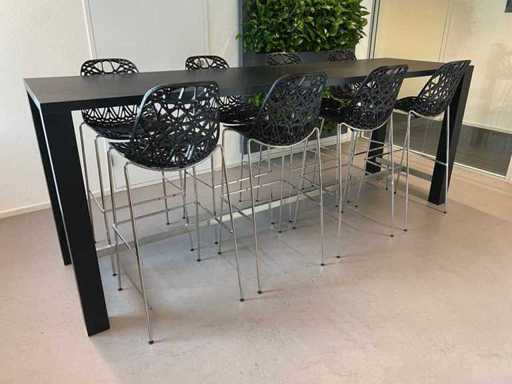 Crassevig - 8p design set op barhoogte 280x80 - Ton Haas