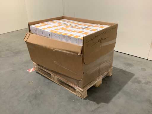 Palette mit Nahrungsergänzungsmitteln