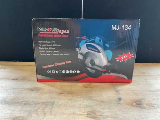 2025 Midori Japan MJ-134 Akumulatorowa pilarka tarczowa