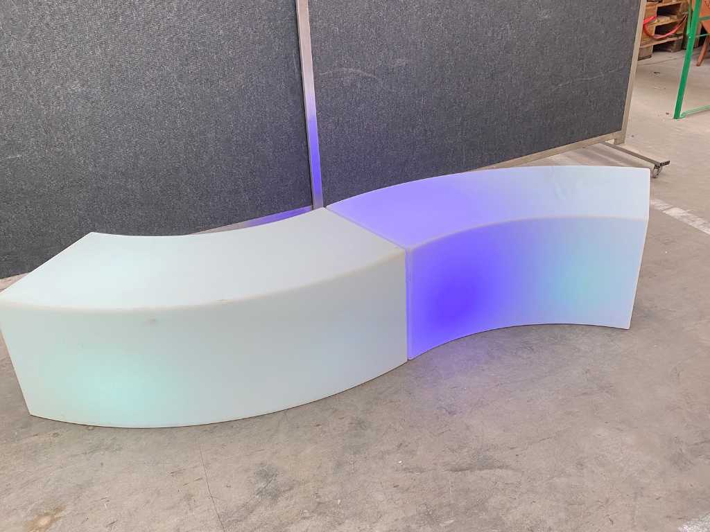 Slide Studio - Element siedziska podświetlany wężem (4x)