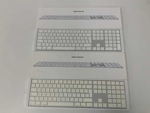 Apple - Magiczna klawiatura QWERTY z polem numerycznym (2x)