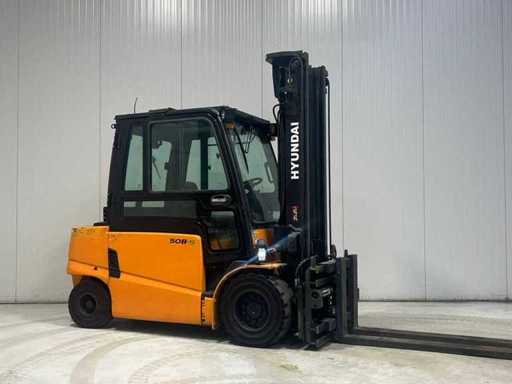 Hyundai - 2016 - 50B-9 - 4M Duplex, Fork positioner, Side-Shift - Forklift