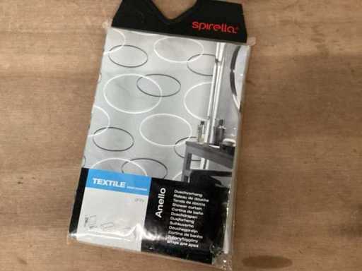 Spirella Anello Grey Shower Curtain 180x200 cm (23x)