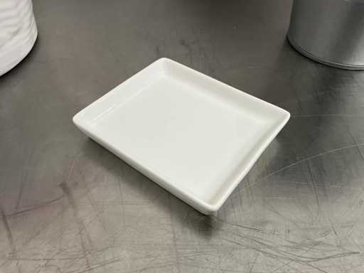 Q Fine China - Lastra rettangolare (10x9 cm) (50x)