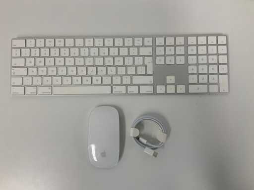 Apple - Magic QWERTY Keyboard with Numeric Keypad & Magic Mouse