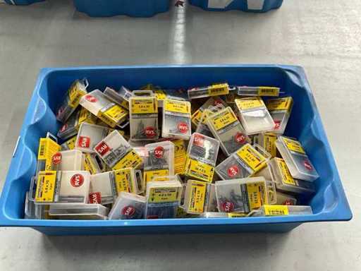 Rotadrill Assorti diverse schroeven RVS en verzinkt (100x)