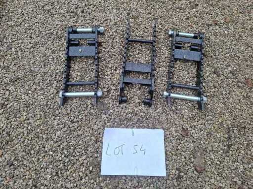 Lot de 3 doigts pour mini pelle