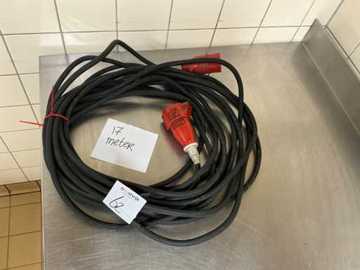 Krachtstroomverlengkabel 16Amp