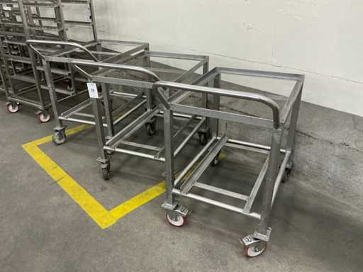 Edelstahl-Regalwagen (3x)