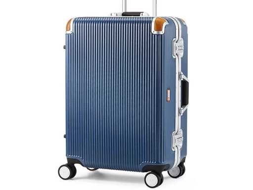 Middelgrote Zwitserse militaire 4-wiel draaibare hardside koffer 24" Pacific Blue