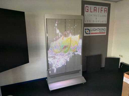 Indoor LED Poster Display with Mobile Base
