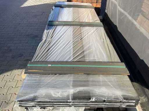 Thermo Vuren Channelsiding Zwart Gecoat 3000x142x18mm (45x)