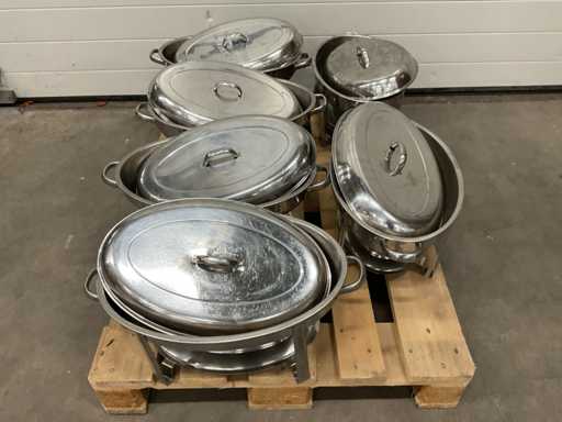 Scaldavivande in acciaio inox (5x)