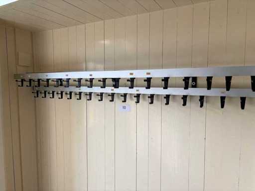34-piece wall wardrobe