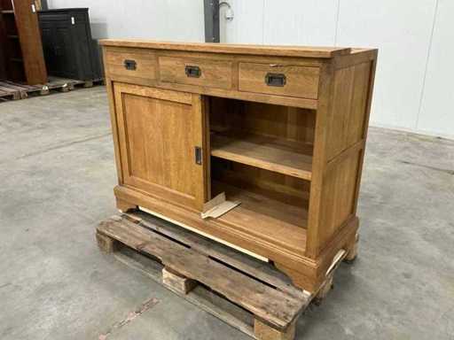 Dębowa szafka na dole 94,5x120,5x47,5cm