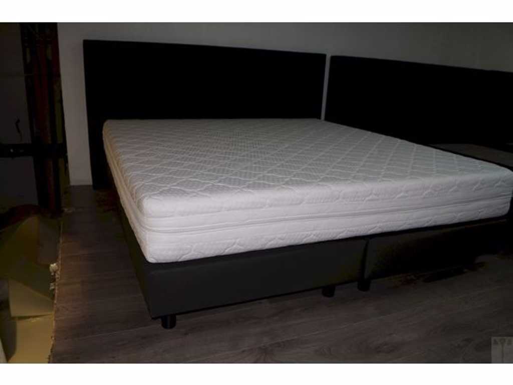1 Sommier REGULAR Aspect cuir anthracite - 1800 x 2000mm