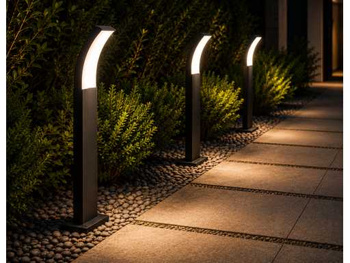 4 x LED Zewnętrzna Lampa Podstawowa – 12W – 4200K Neutralna Biała - – IP65 – PRESTIGE-3