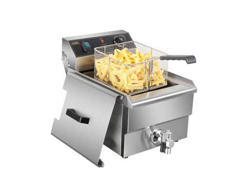 Horeca-apparatuur - Professionele elektrische frituurpan 1 Manden 13L - Horeca-apparatuur - Frietureuse