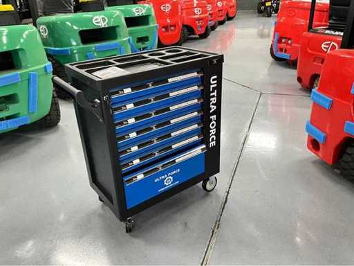 Ultra Force Equipment - Tool trolley 7 drawers, 260 pcs tool 