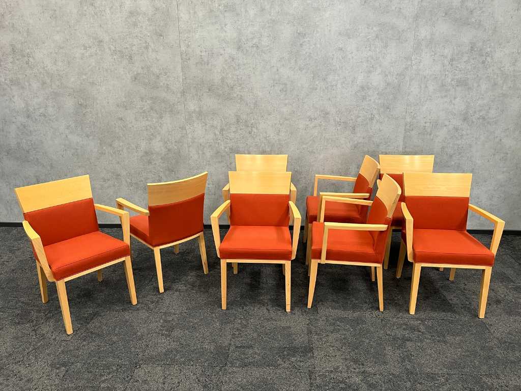 Montbel Logica - chaise de salle à manger/cantine - design italien (8x)
