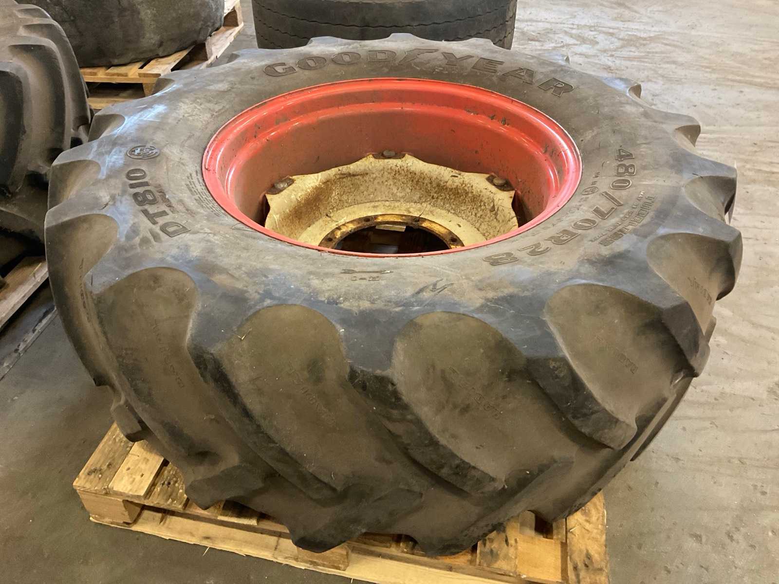 Good Year DT810 Tire on rim