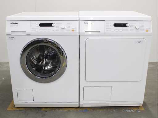 Miele W 3821 SoftCare System Wasmachine & Miele T 8823 C SoftCare System Wasdroger