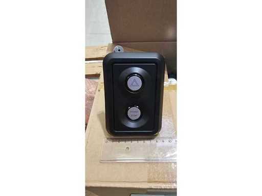 25x Start-Stopp-Hazard-Schalter mit Abdeckung – EAO