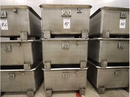 Edelstahl-Transportbox (3x)