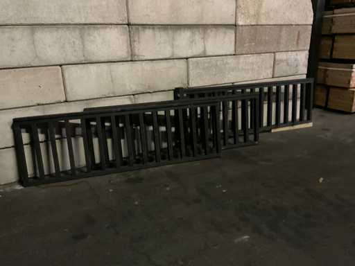 Hillhout-imprägnierter Zaun 223x73 cm schwarz (3x) 