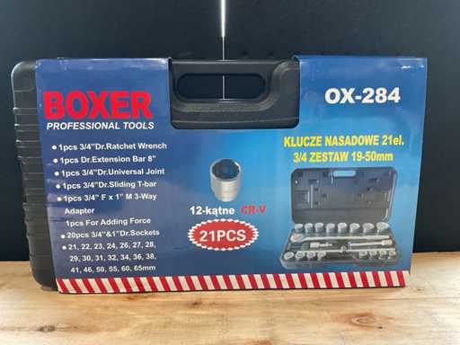 2025 Boxer OX-284 21-teilige Fassungssatz 12 Schnürsenkel