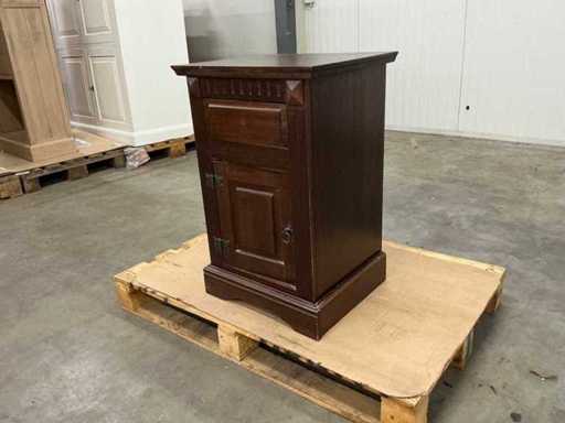 Kolonialny stolik nocny 76,5x50,5x43,5cm