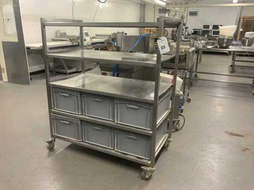 Station mobile de matières premières