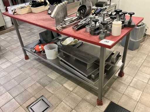 Table de travail en acier inoxydable