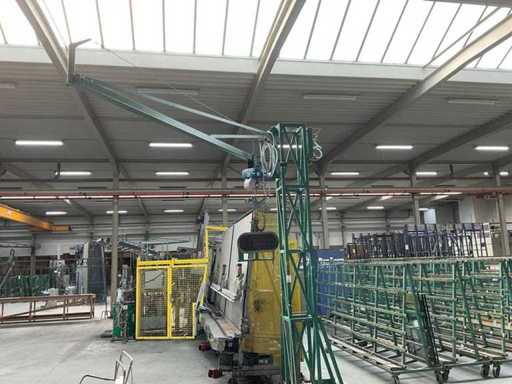 Macara rotativă Muyen pe coloană