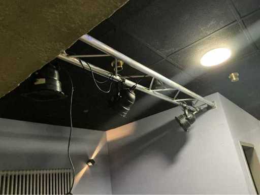 Alutrus & Eurolight Traverse mit 3 Scheinwerfern LED PAR