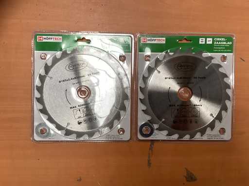 Höfftech Cirkelzaagblad 185 x 24 tands (2x)