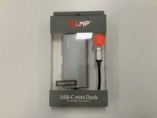 LMP 8-Port USB-C mini Dock Space Gri